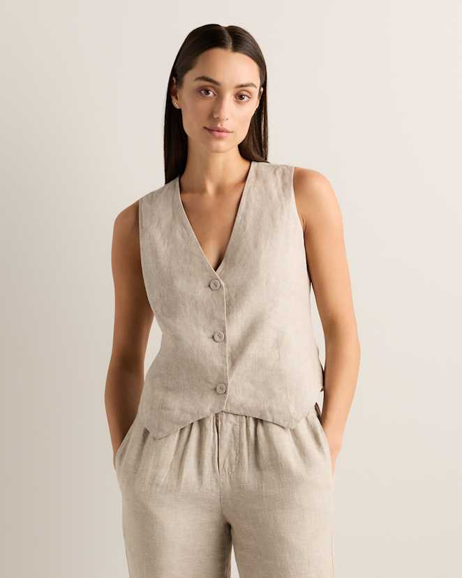 Flax 100% European Linen Vest