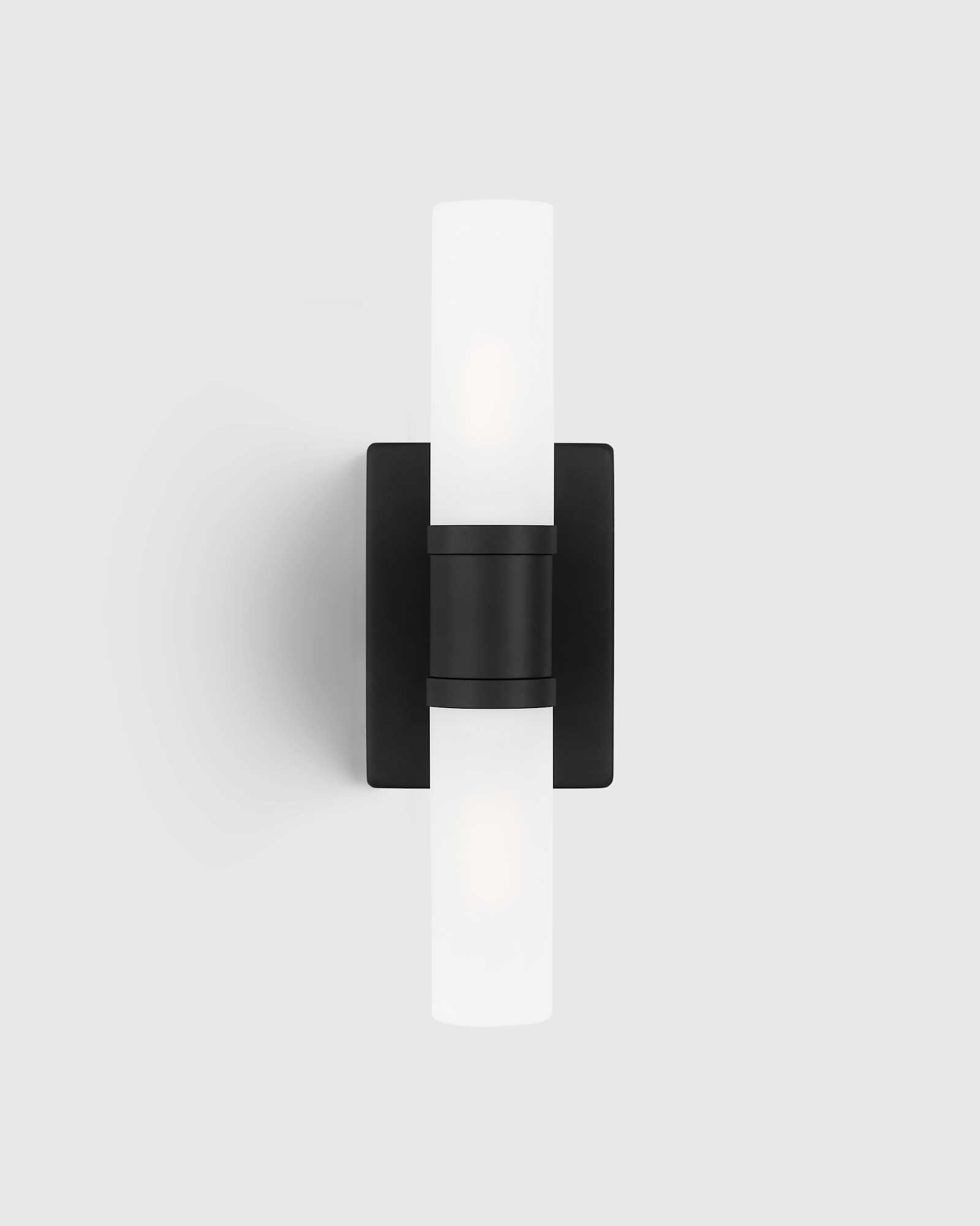 Black Cuff Glass Vanity Sconce