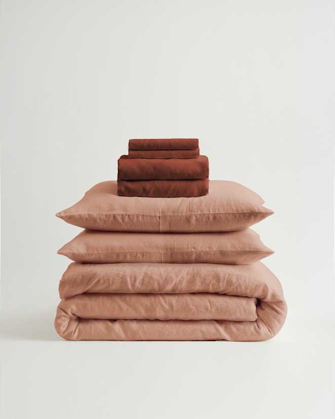 Desert Sunset European Linen Deluxe Bedding Bundle