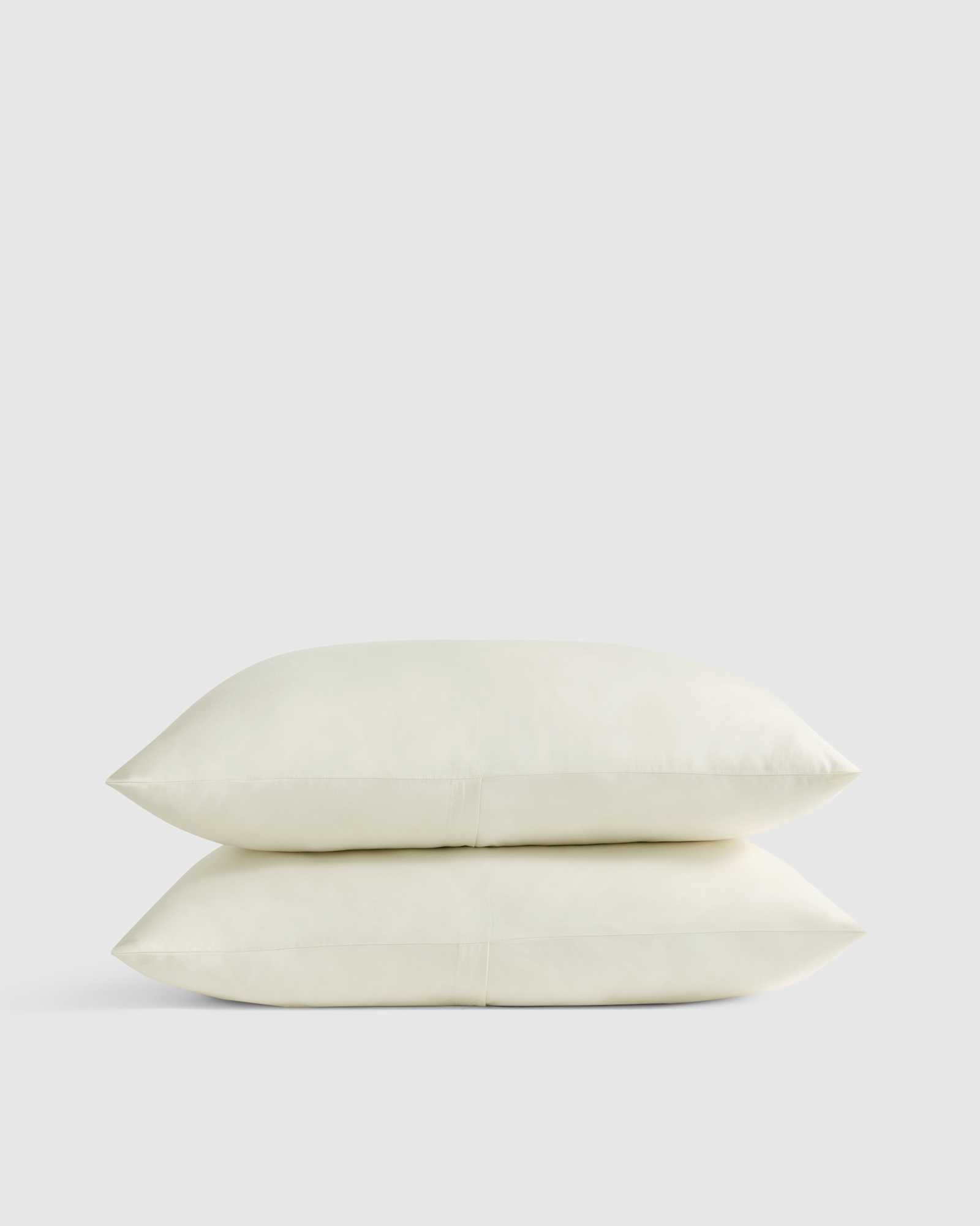 Ivory Ensemble de taies décoratives en percale biologique classique