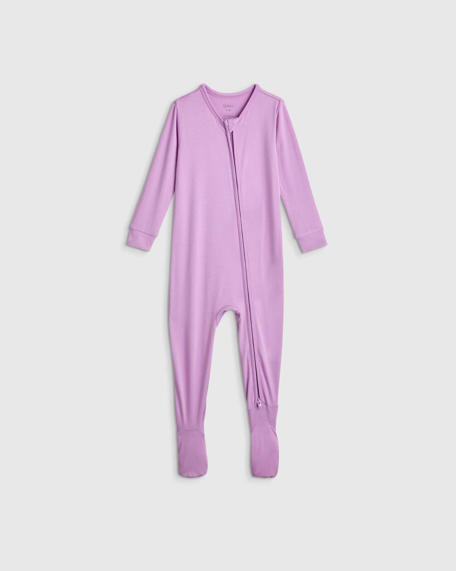bright-orchid Bamboo Footie Pajama