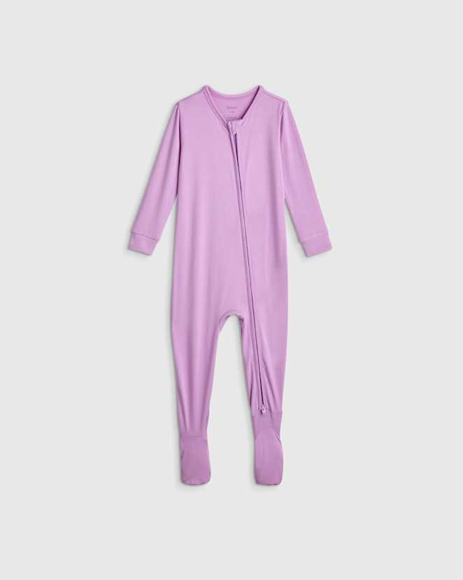 Bright Orchid Bamboo Footie Pajama