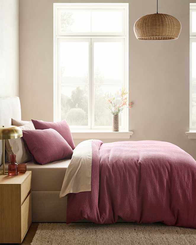 Plum Organic Luxe Honeycomb Duvet Cover