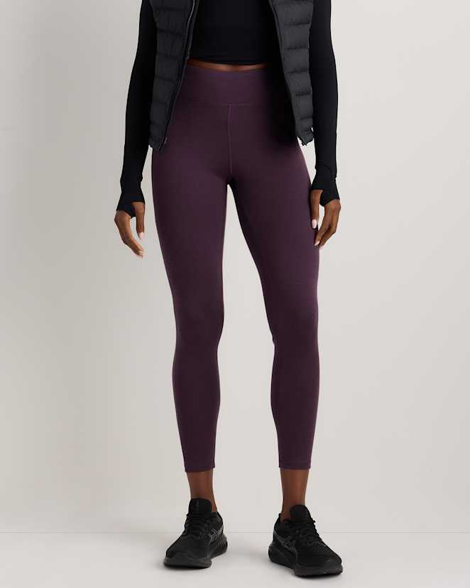 Deep Orchid Purple 100% Merino Wool Cold Weather Base Layer Legging