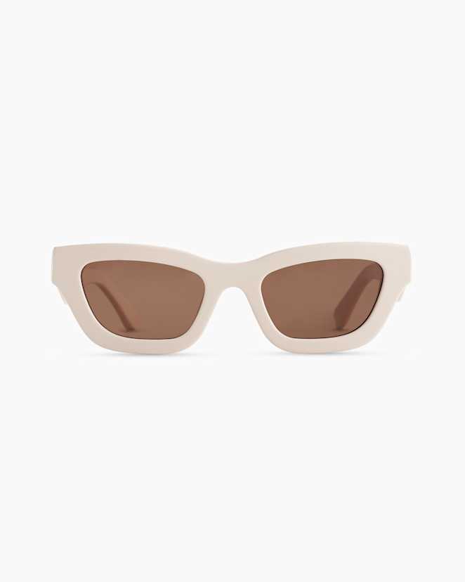 Cream with Brown Lens Jackie Polarized Acetate Sunglasses