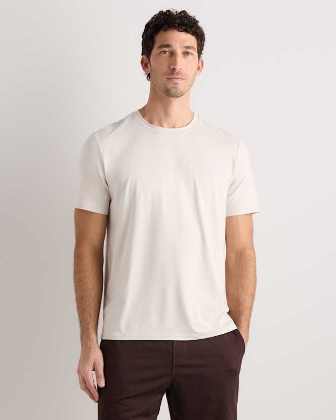 Solid Chalk Flowknit Breeze Performance Tee
