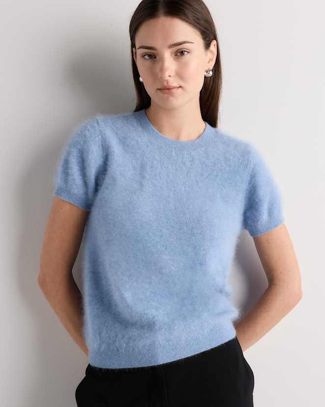 Faded Denim Women's Brushed Cashmere Tee