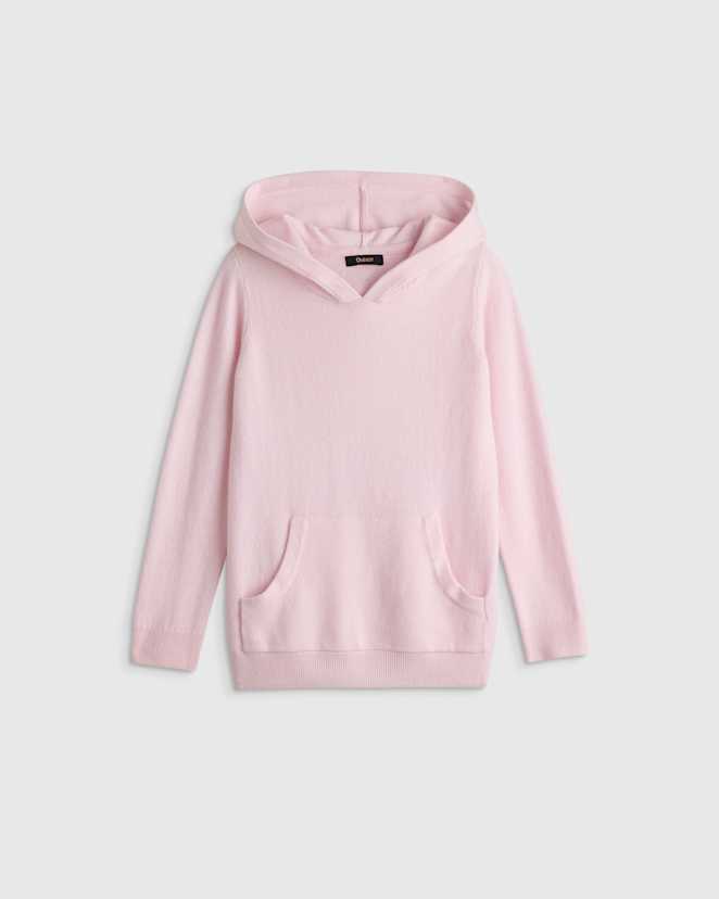 Minimal Pink Washable Cashmere Hoodie