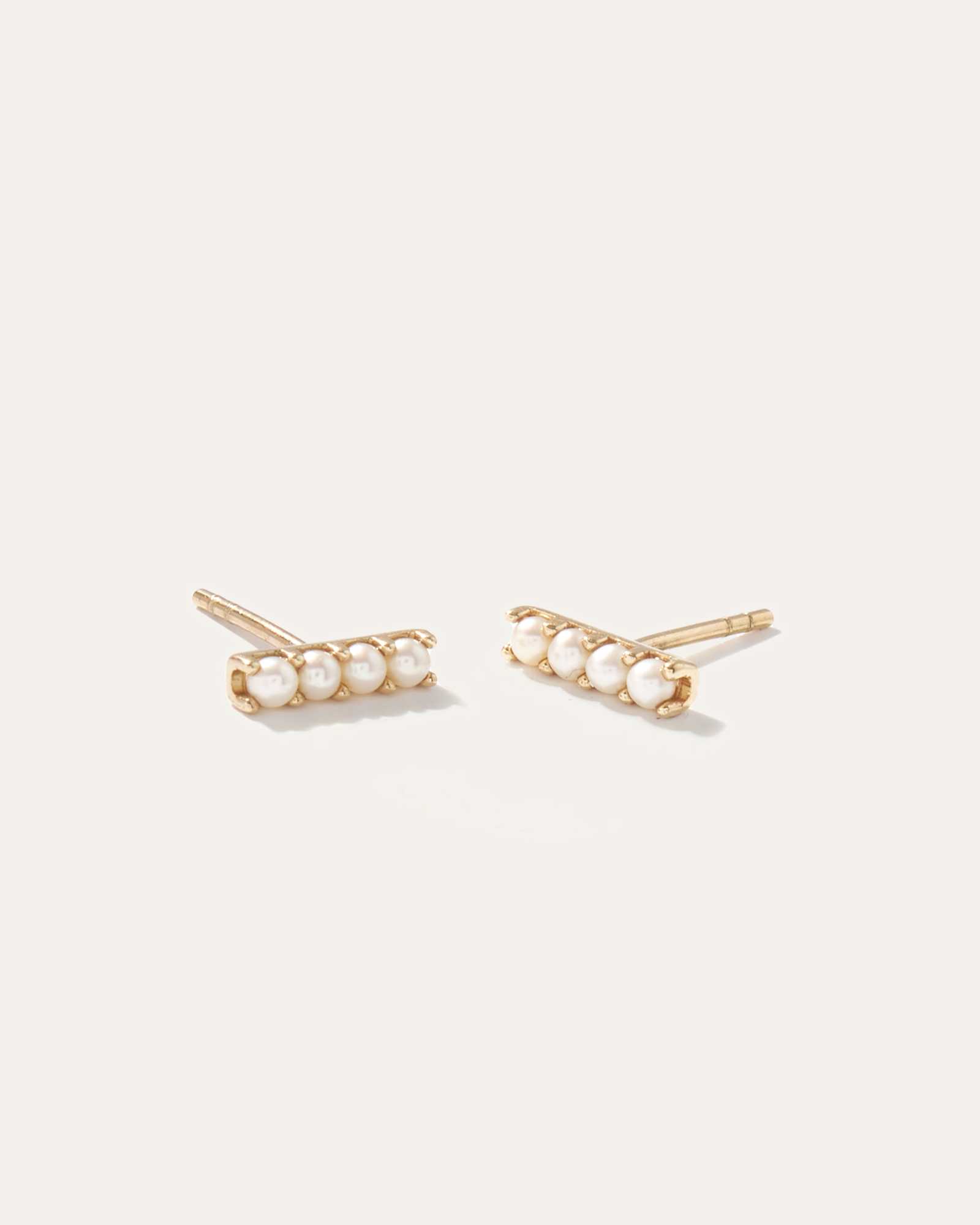 Fresh Water Pearl Bar Studs 2