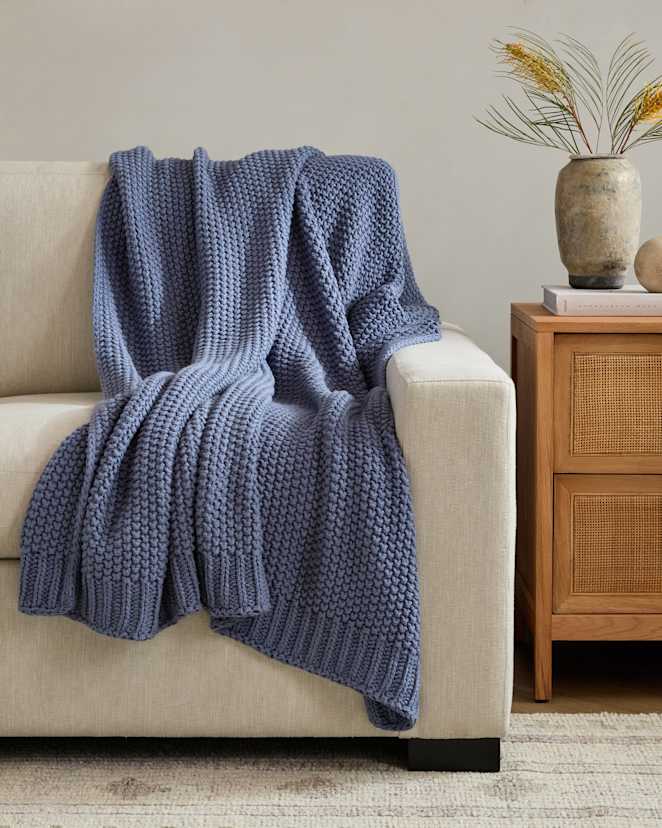 Mineral Cotton Fisherman Throw