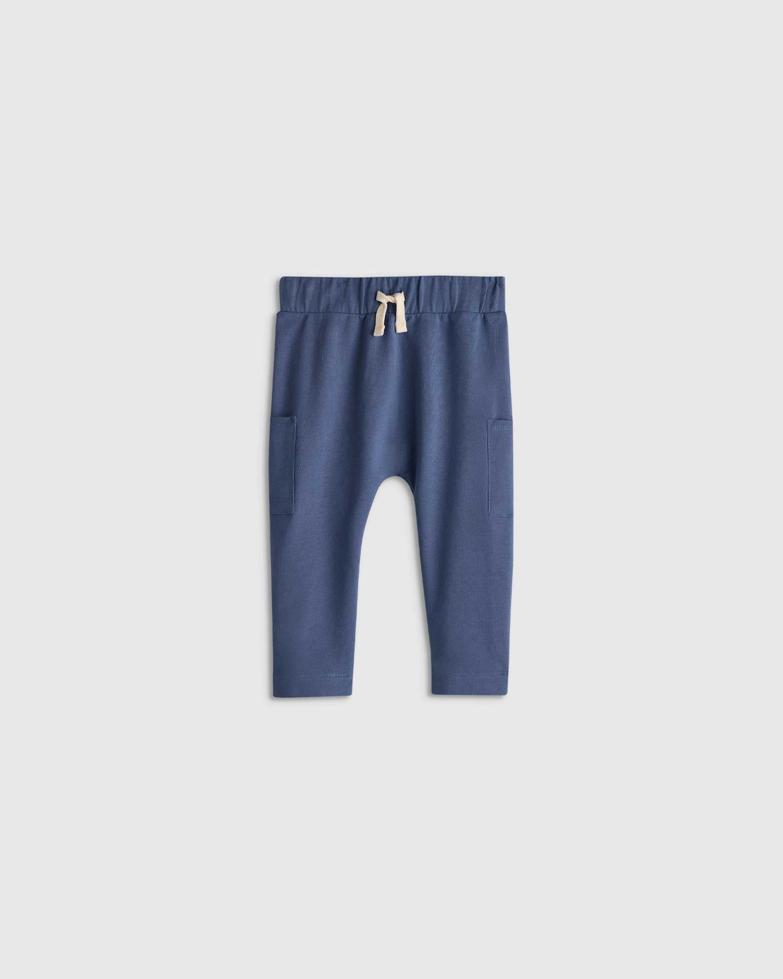 Vintage Blue Organic Cotton French Terry Pocket Pants