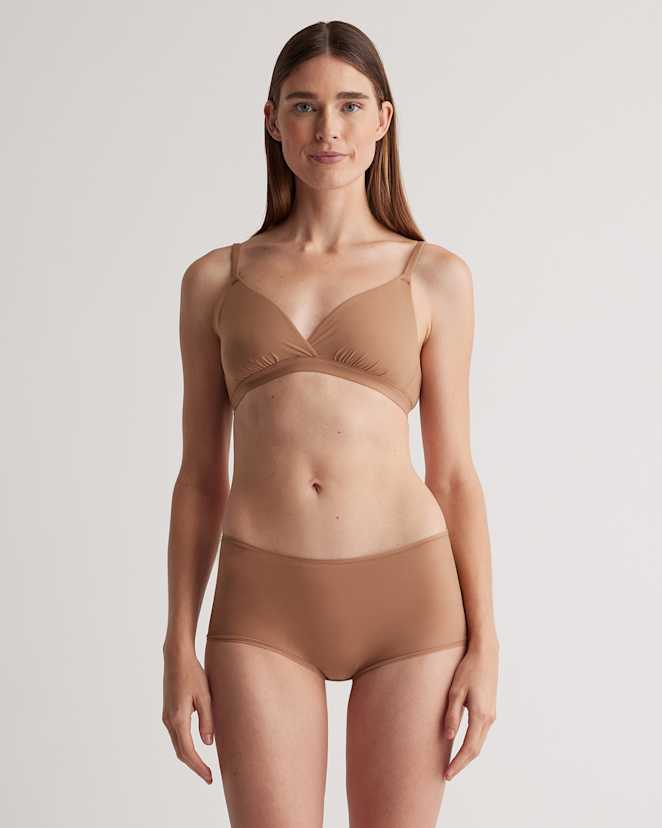 Mocha Second Skin Crossover Bralette (2-pack)