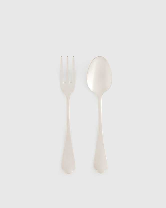 Polished Stainless Steel Dolce Vita 2-Pc Serving Utensil Set by Mepra