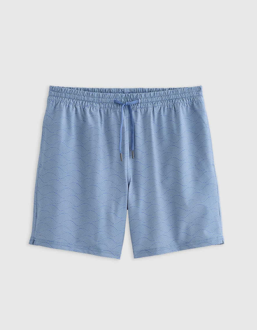 Tonal Waves Italian Swim Trunks - 7"