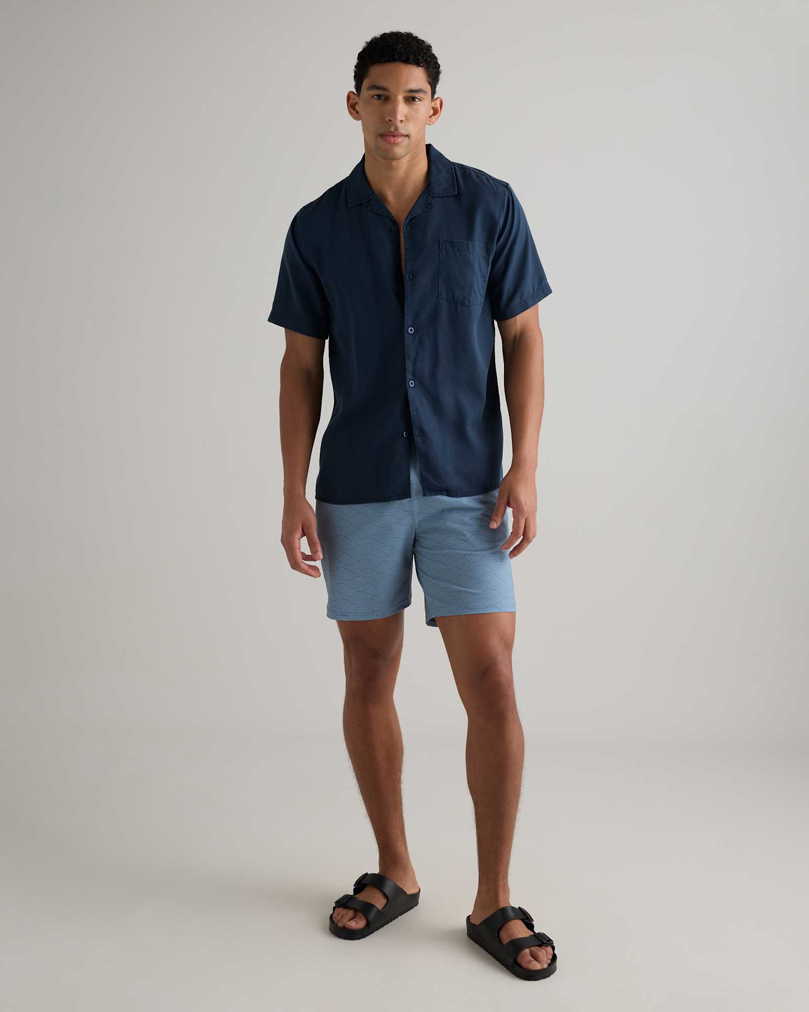 Tonal Waves Italian Swim Trunks - 7"