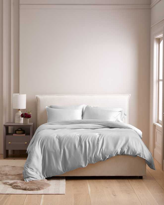 Light Grey Bamboo Deluxe Bedding Bundle