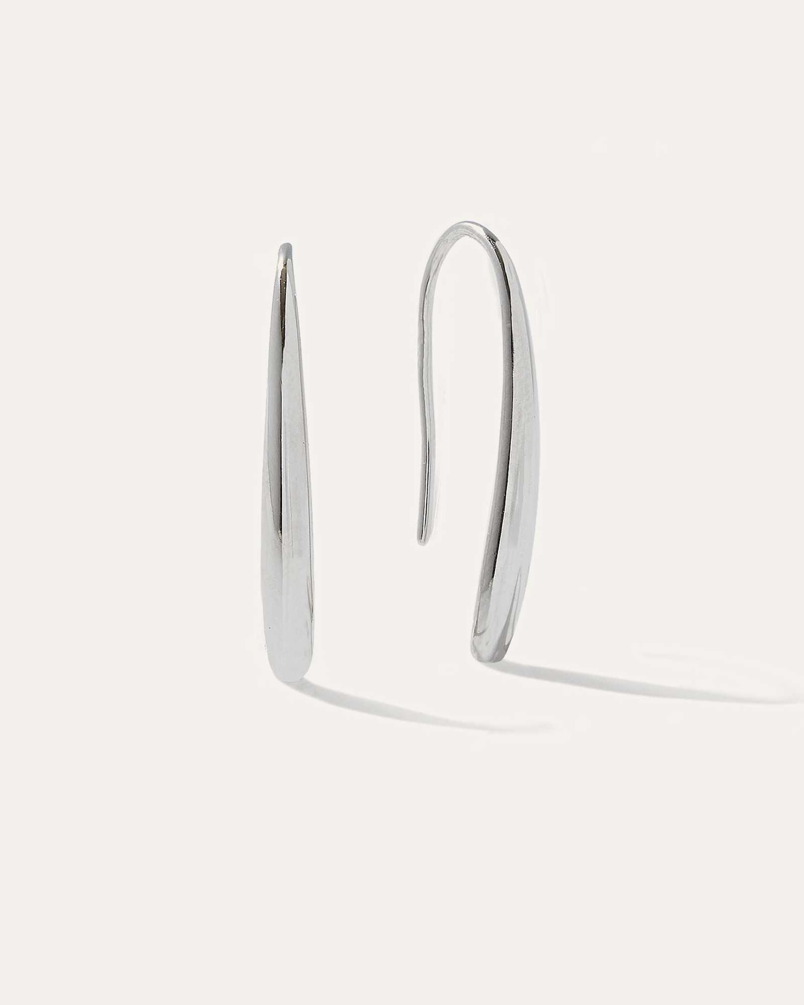 W-EARR-140-SSIL 0500 sterling-silver Silver Threader Drop Earrings