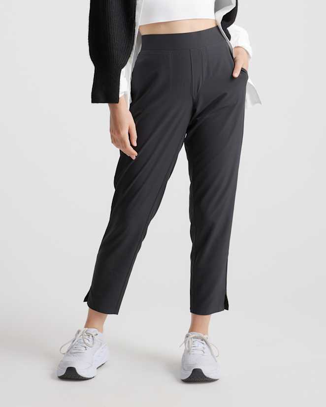Black Performance Tech Ankle Pants