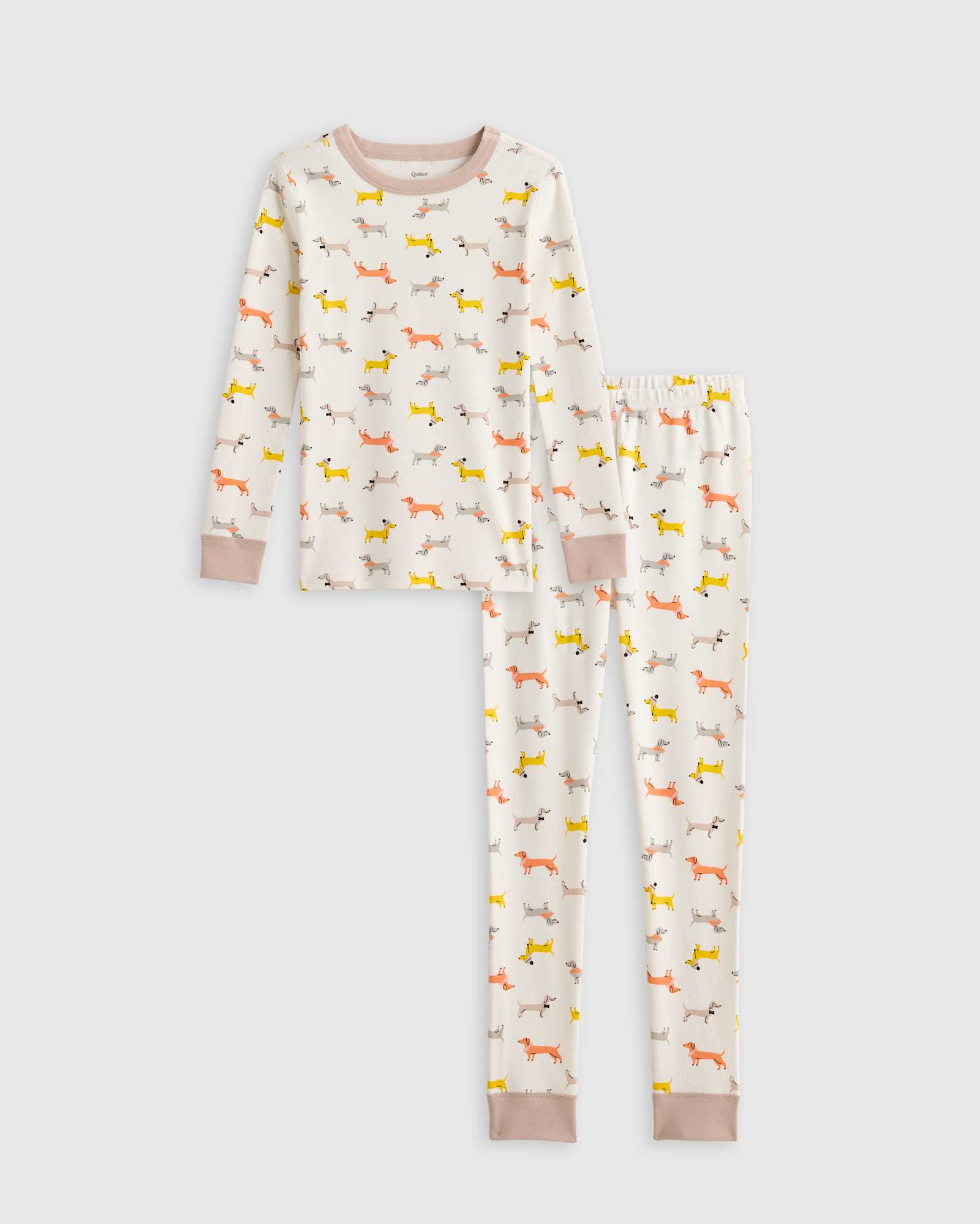 U--846-PUPPIES EDITED puppies 100% Organic Cotton Long Sleeve and Pant Pajama Set