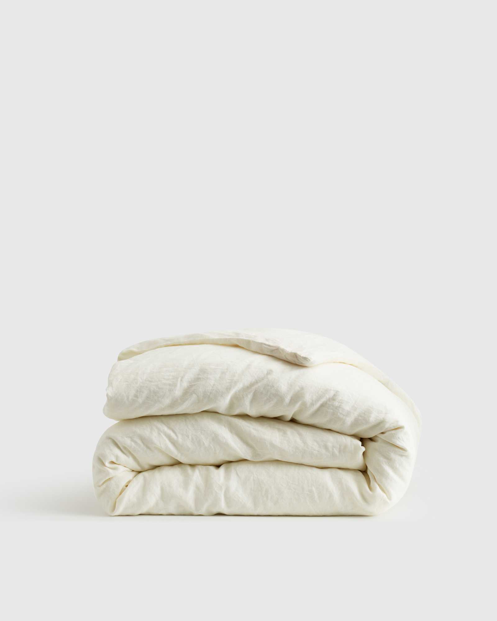 ivory European Linen Duvet Cover