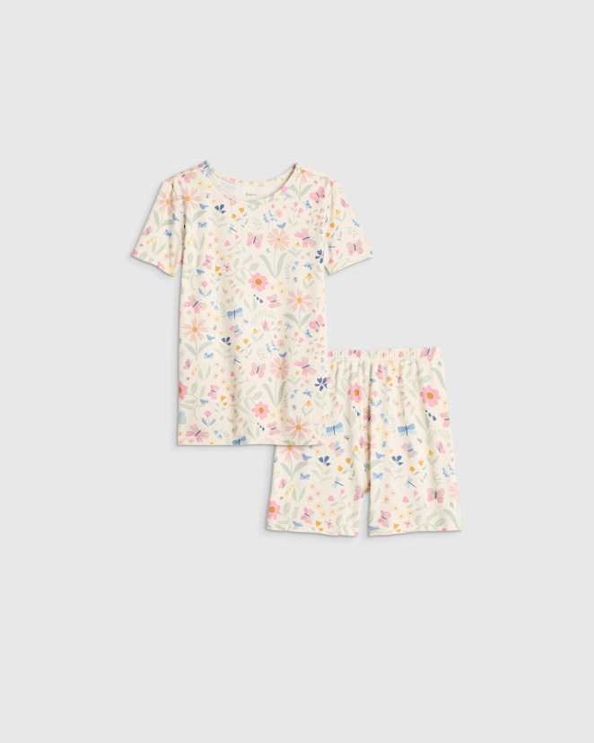 Wildflower Dreams Bamboo Short Sleeve and Shorts Pajama Set