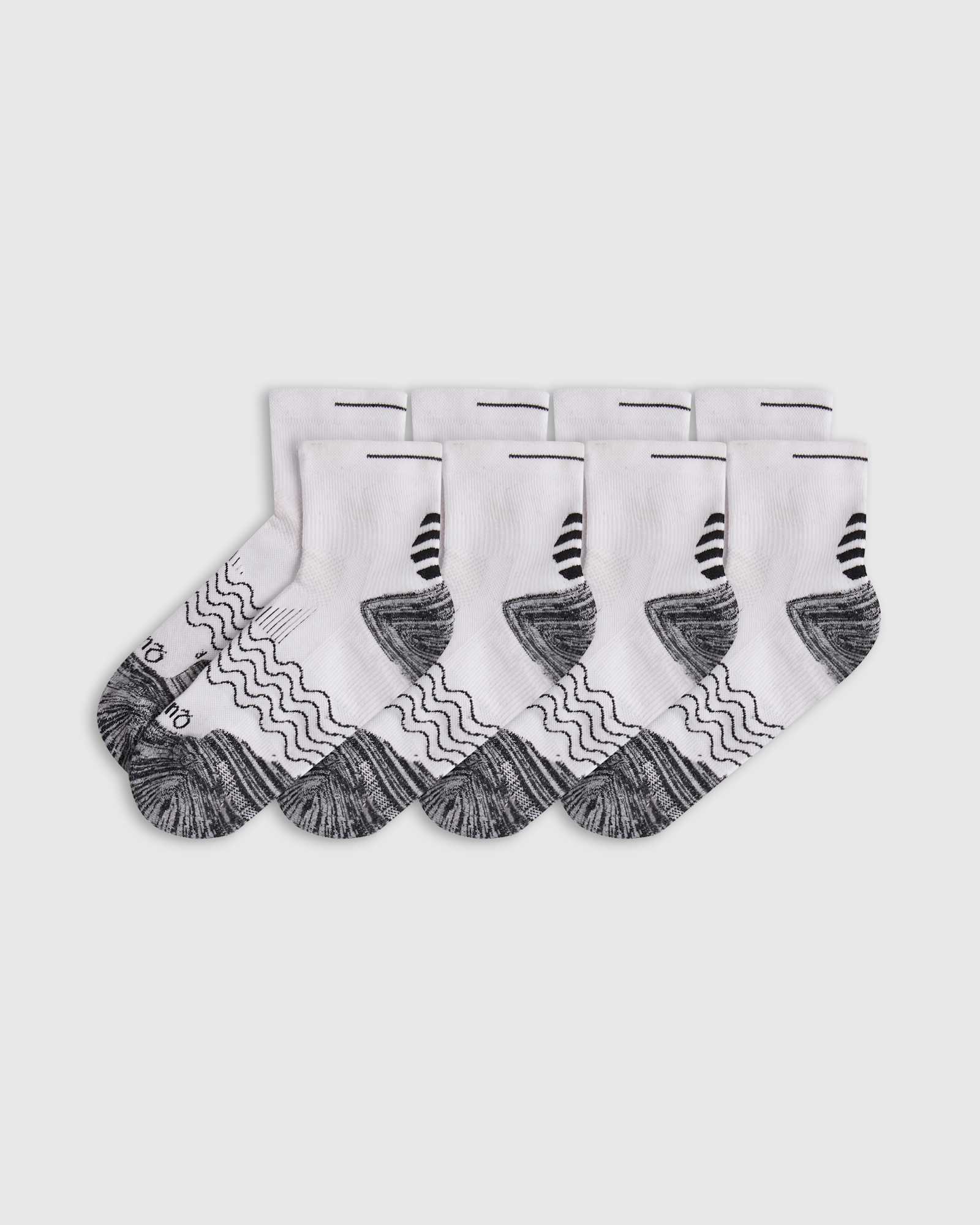 WHT Quarter Socks