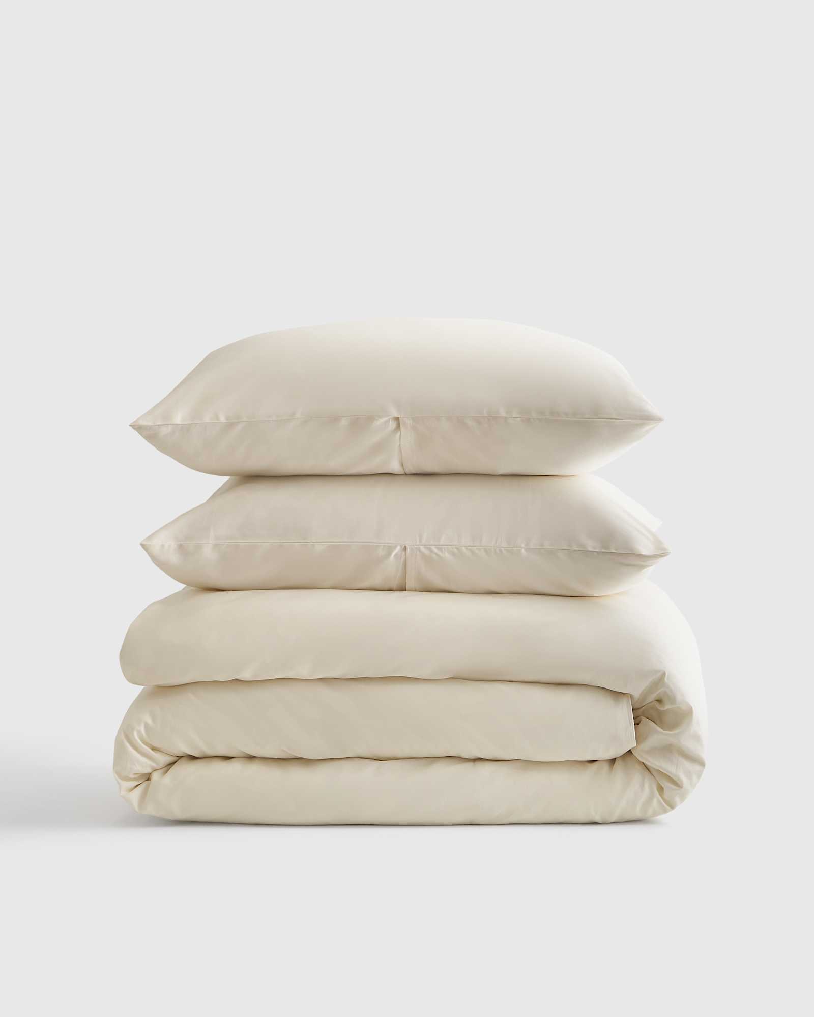 Sateen Ivory duvet set