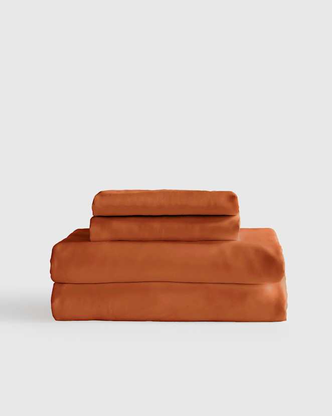 Terracotta Bamboo Sheet Set