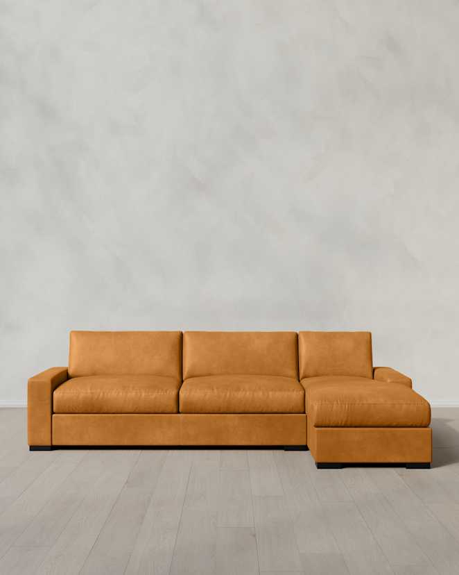 Scotch Stillman Chaise Sectional in Leather