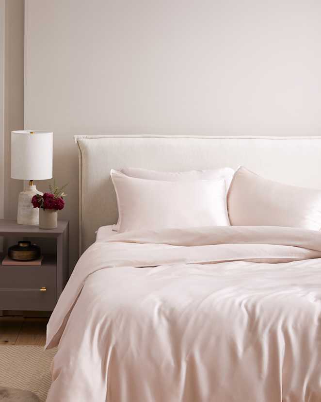 Soft Blush Bamboo Sham Set