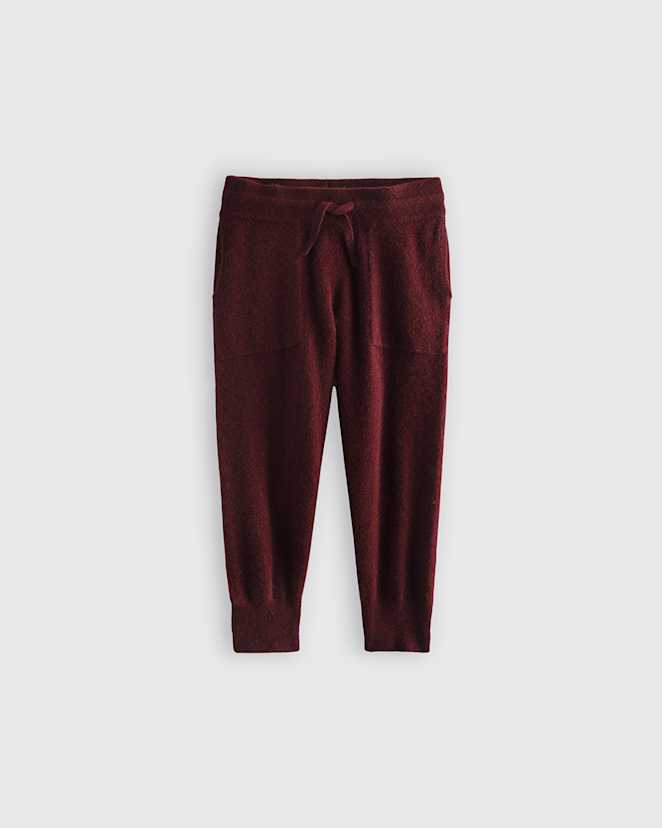 Rich Burgundy Washable Cashmere Jogger