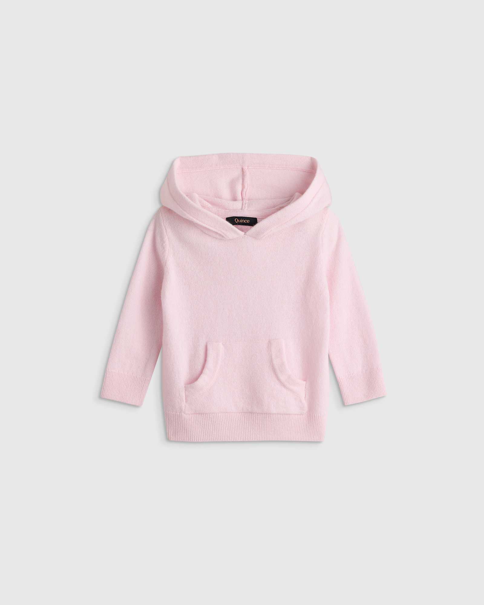 Minimal Pink Washable Cashmere Hoodie