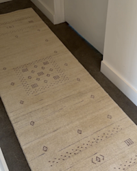 Dakota Hand-Loomed Wool Rug Ivory Venea Meyer 4x5