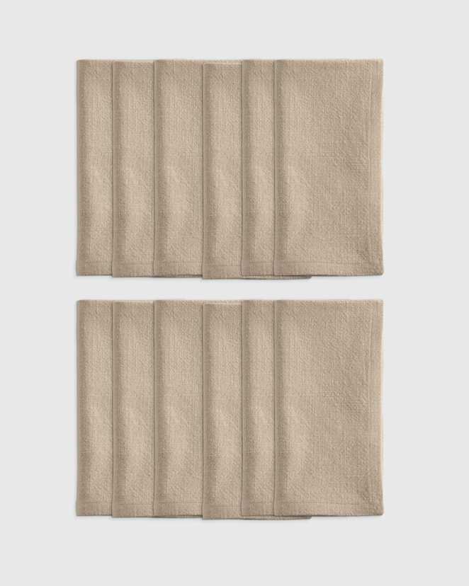 Flax Organic Cotton Napkins (Set of 12)