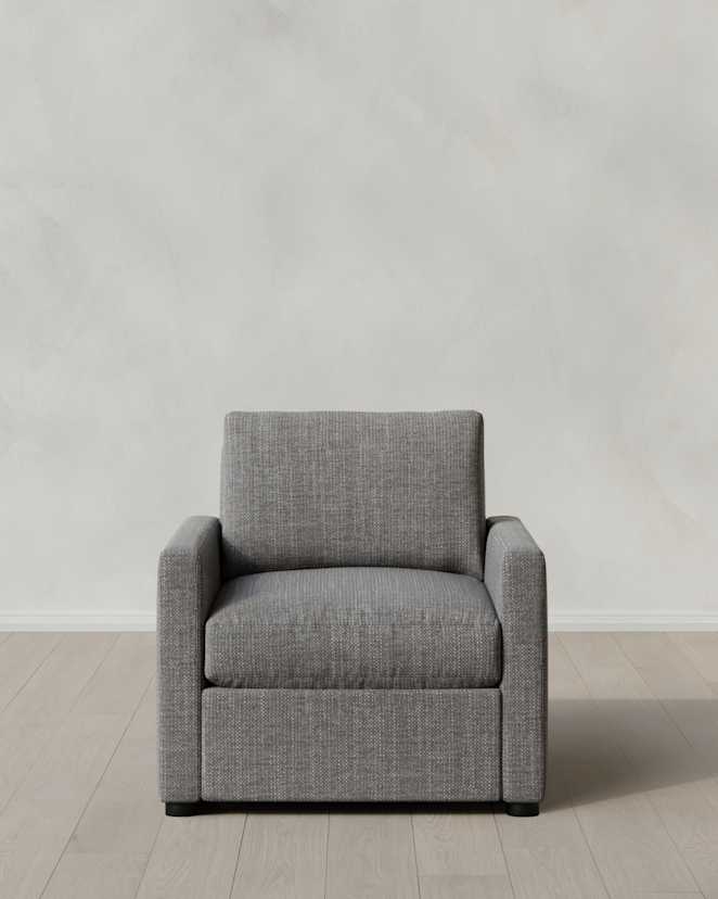 Slate Brennan Accent Chair in Performance Chenille Linen Blend