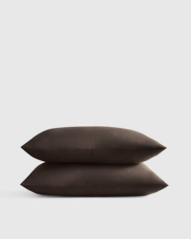 Espresso Classic Organic Percale Sham Set