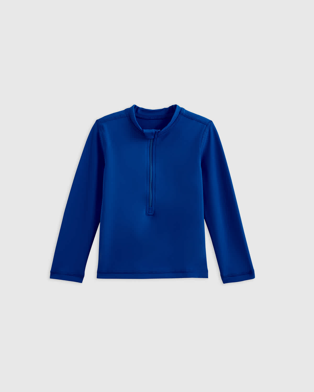 deep-blue Long Sleeve Zip-Up Rash Guard
