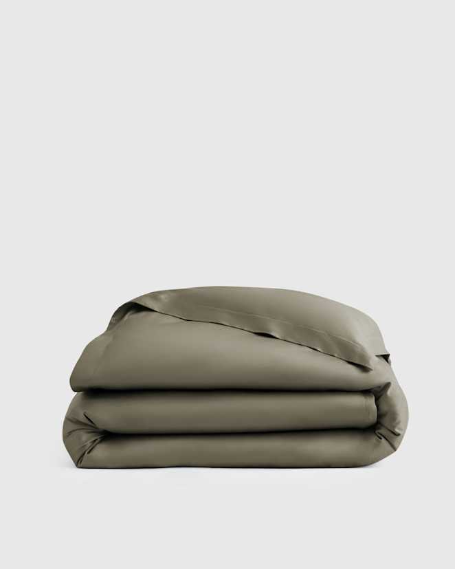 Dried Sage Signature Giza Cotton Sateen Duvet Cover