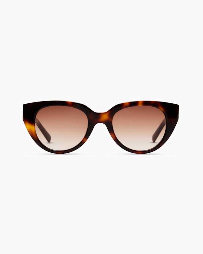 Ginger Tortoise with Brown Gradient lens Capri Polarized Acetate Sunglasses