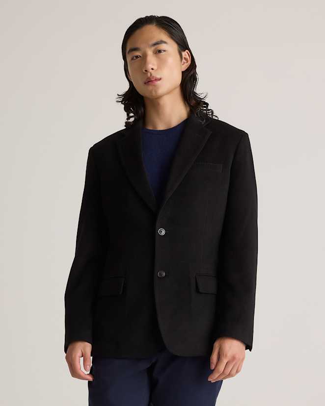 Black 100% Mongolian Cashmere Blazer