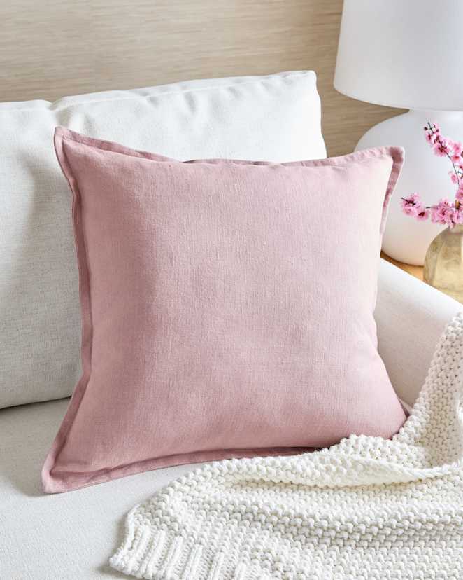 Fig European Linen Flange Edge Pillow Cover