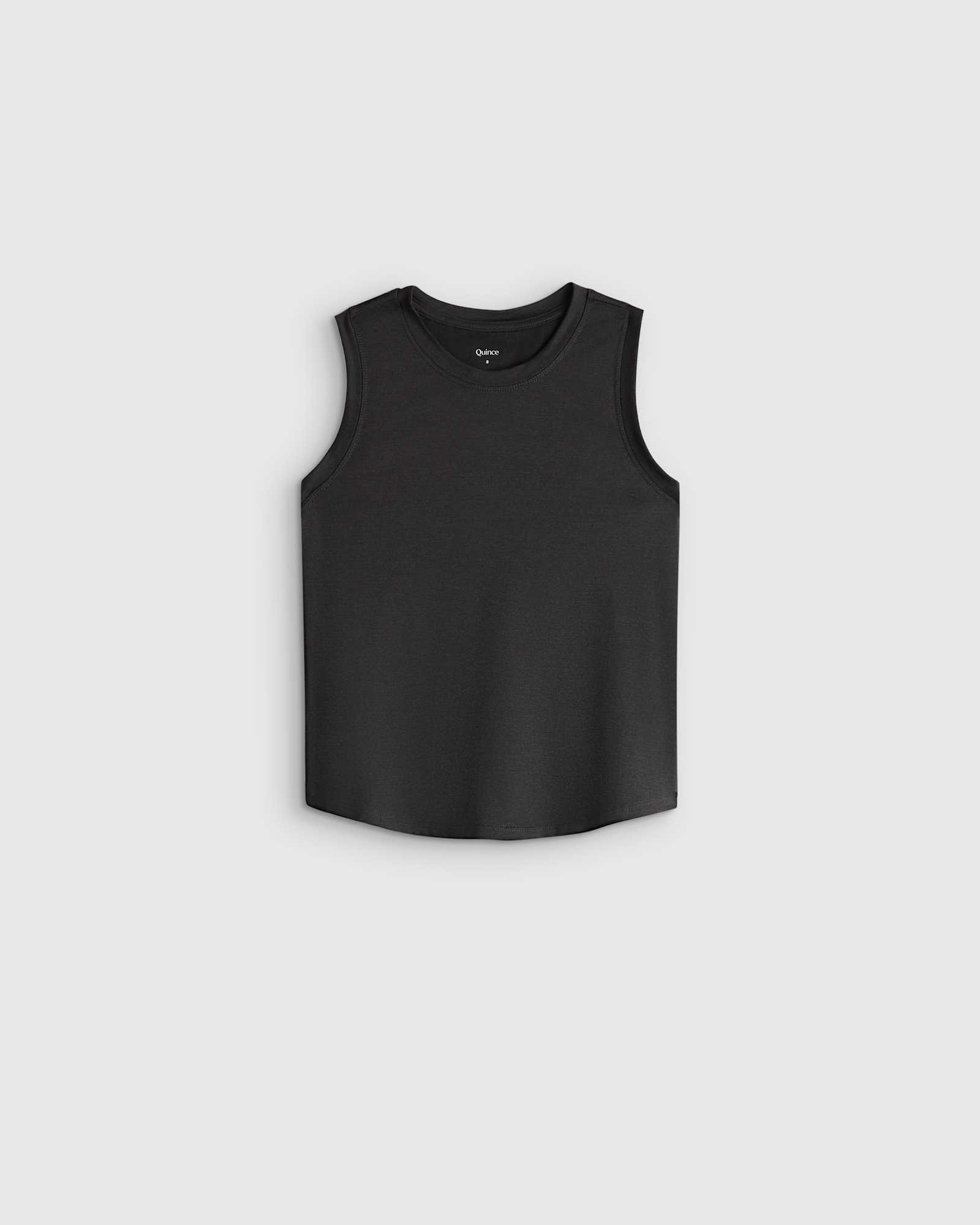 heather-black Girls Flowknit Breeze Tank