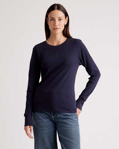 100% Organic Cotton Slub Long Sleeve Tee