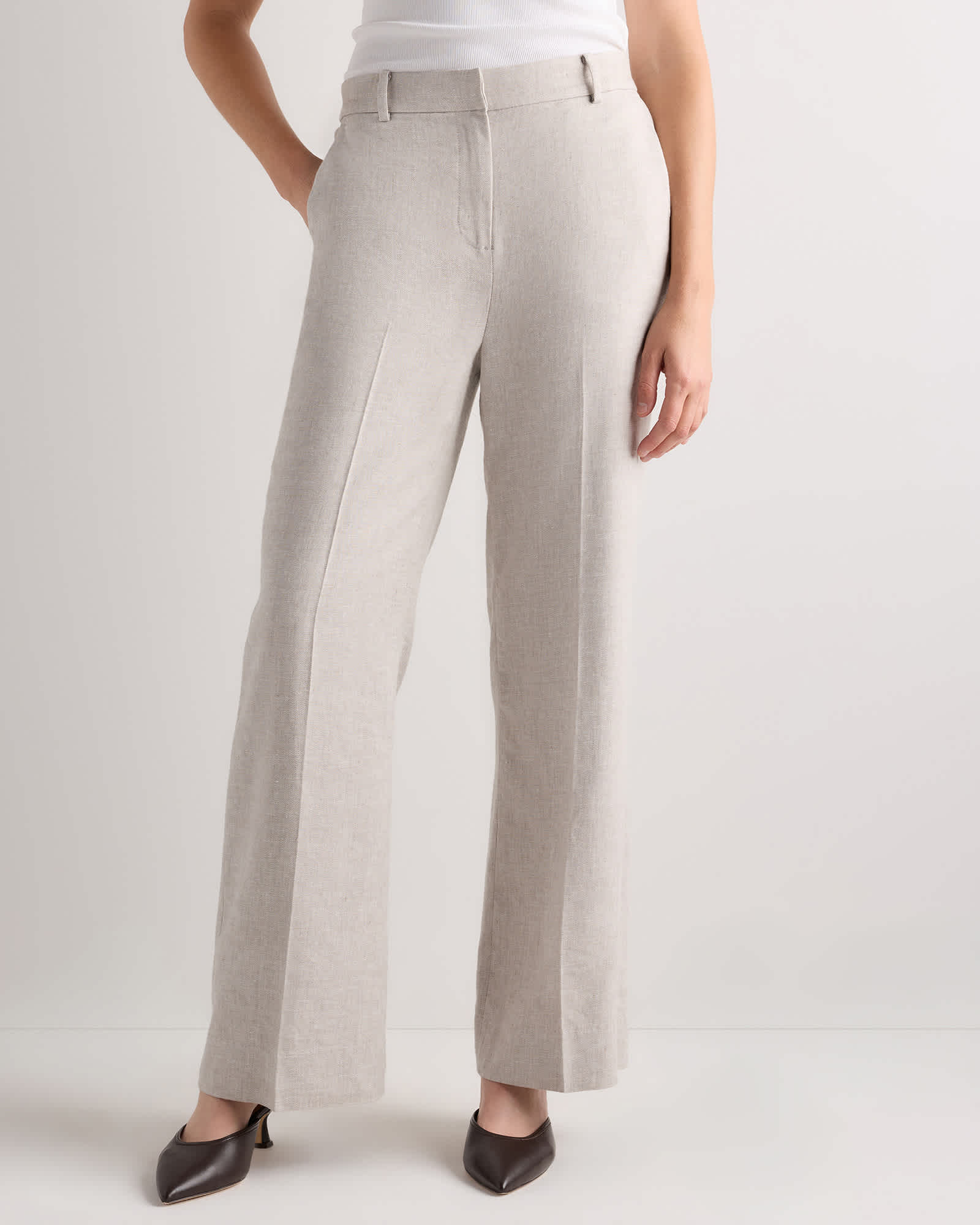 Flax European Stretch Linen Trouser