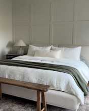 7 KARI KEENE European Linen Gingham Sheet Set-European Linen Duvet Cover Set-Organic Airy Gauze Blanket 4x5 THUMBNAIL