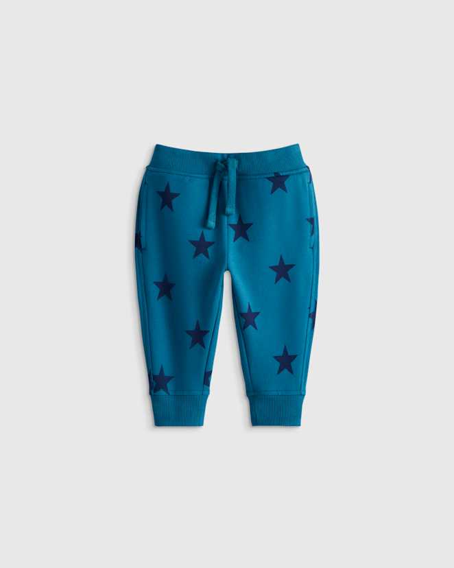 Blue Stars Organic Cotton French Terry Joggers