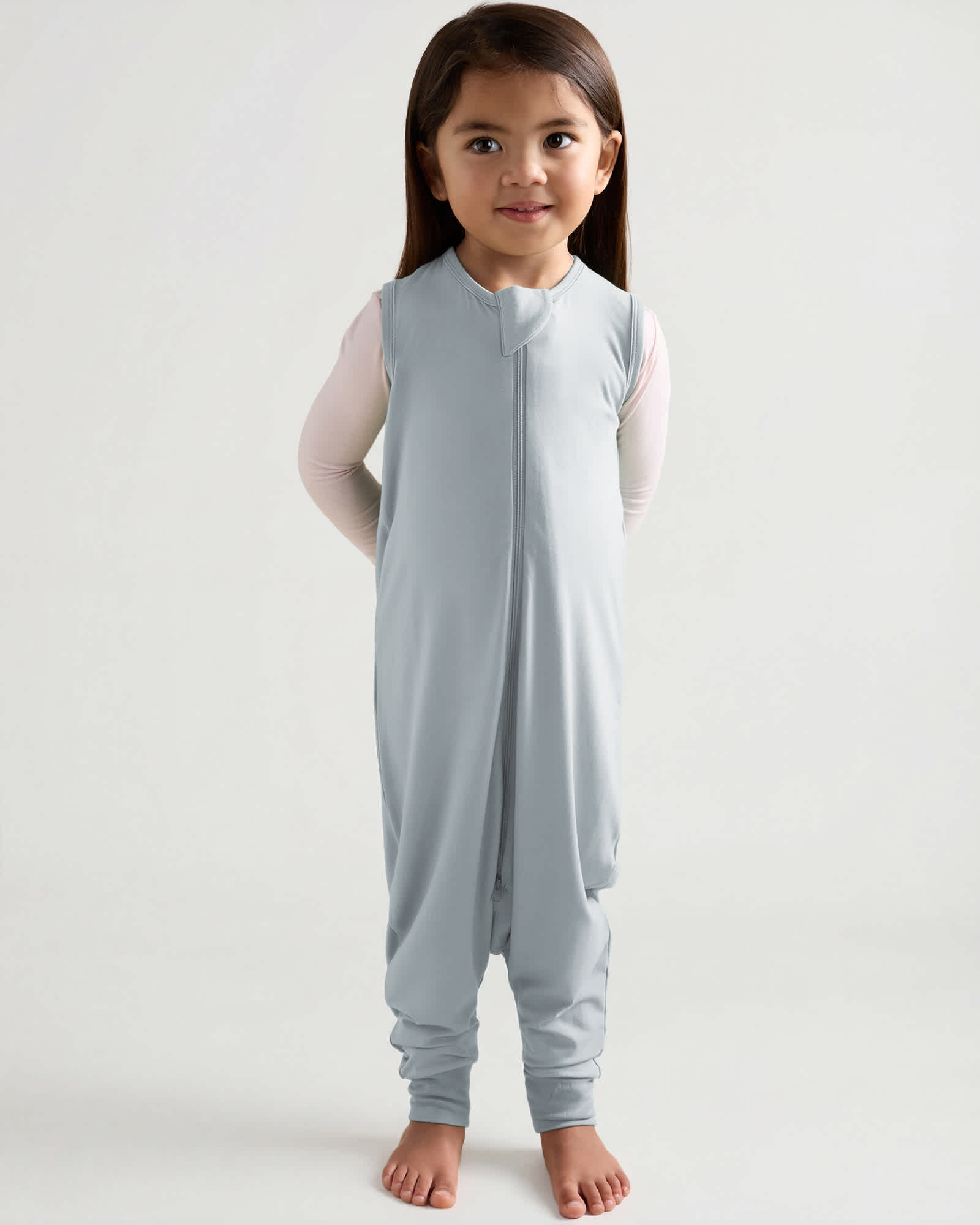 light-grey Bamboo Sleep Bag Walker 0.5 TOG