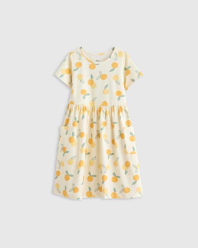 Lemons Organic Cotton Fit and Flare Pocket Dress