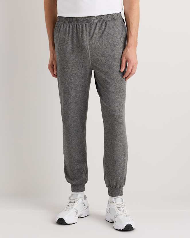 Heather Grey Flowknit Performance Joggers