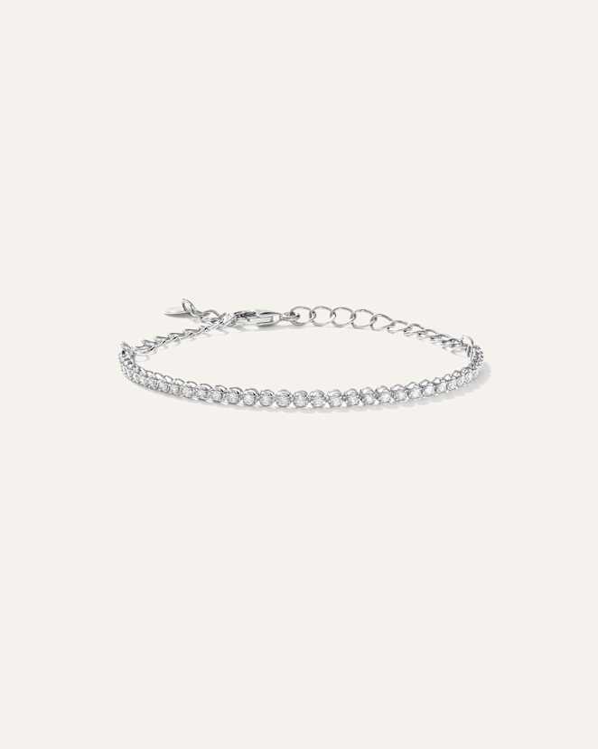 White Gold 14K Gold Diamond Petite Tennis Bracelet
